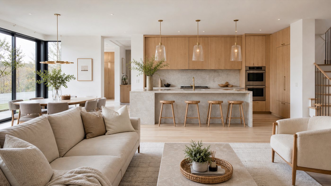 Modern Ontario home interior with natural light