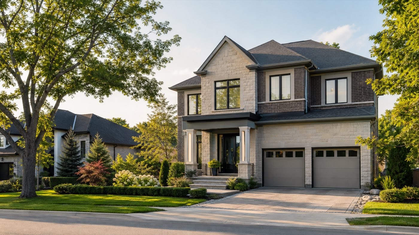 Contemporary Ontario home exterior