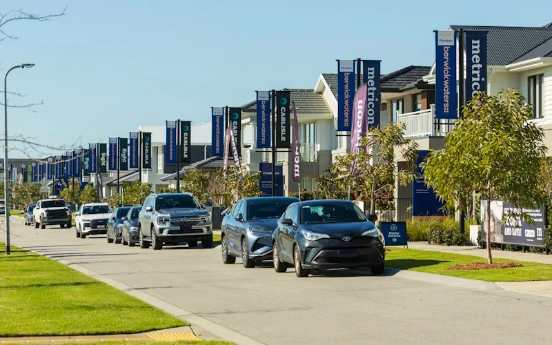 Newer homes on a suburban street (illustrative photo for Newest listings)